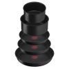 Σετ μαγειρικών σκευών INGENIO BLACK STONE L3998802, σετ 8 τμχ, μαύρο, αλουμίνιο, Tefal