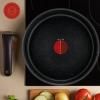 Σετ μαγειρικών σκευών INGENIO BLACK STONE L3998902, σετ 4 τμχ, μαύρο, αλουμίνιο, Tefal