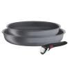 Σετ τηγανιών INGENIO NATURAL FORCE 22 cm και 26 cm, σετ 3 τμχ, αντικολλητικό, Tefal