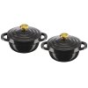 Κατσαρόλα AIR MINI E255S255 11 cm, σετ 2 τεμαχίων, 450 ml, μαύρο, αλουμίνιο, Tefal