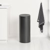 Κάδος με καπάκι αφής ΚΑΔΟΣΦΑΙΡΑ TOUCH NEW 30 l, σε γκρι, από ατσάλι, Brabantia