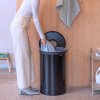 Καλάθι για ρούχα πλυντηρίου 60 l, μαύρο ματ, ατσάλι, Brabantia