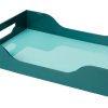 Διακοσμητικός δίσκος SWELL 42 cm, τιρκουάζ, ξύλο, Printworks