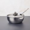 Τηγάνι saute OPUS PRIMA 24 cm, ασήμι, ανοξείδωτο ατσάλι, Ruffoni