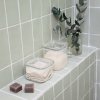 Βάζο αποθήκευσης τροφίμων PKV-044 800 ml, γυαλί, Pebbly