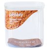 Βάζο αποθήκευσης τροφίμων PKV-044 800 ml, γυαλί, Pebbly