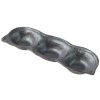 Μπολ για σάλτσα TRIPLE POD 3 x 40 ml, μαύρο, κεραμικό, MIJ