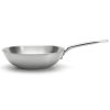 Τηγάνι wok ALCHIMY 28 cm, ασημί, ανοξείδωτο ατσάλι, de Buyer