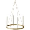 Κηροπήγιο CIRCLE 38 cm, ορείχαλκος, σταθερό LIVING