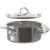 Τηγάνι saute NANOBOND TITANIUM 24 cm, 3,3 l, ανοξείδωτο ατσάλι, Hestan