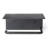 216887 drzak toaletniho papiru dora 14 cm cerna nerezova ocel ferm living