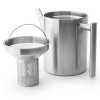 219422 5 cajova konvice s infuzerem minuet cylindre 1 2 l stribrna nerezova ocel bredemeijer