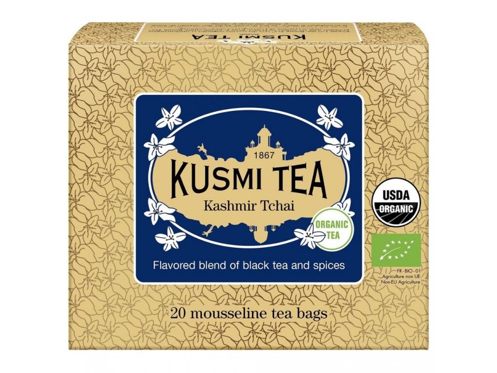 Crni čaj KASHMIR TCHAI, 20 vrećica muslin čaja, Kusmi Tea