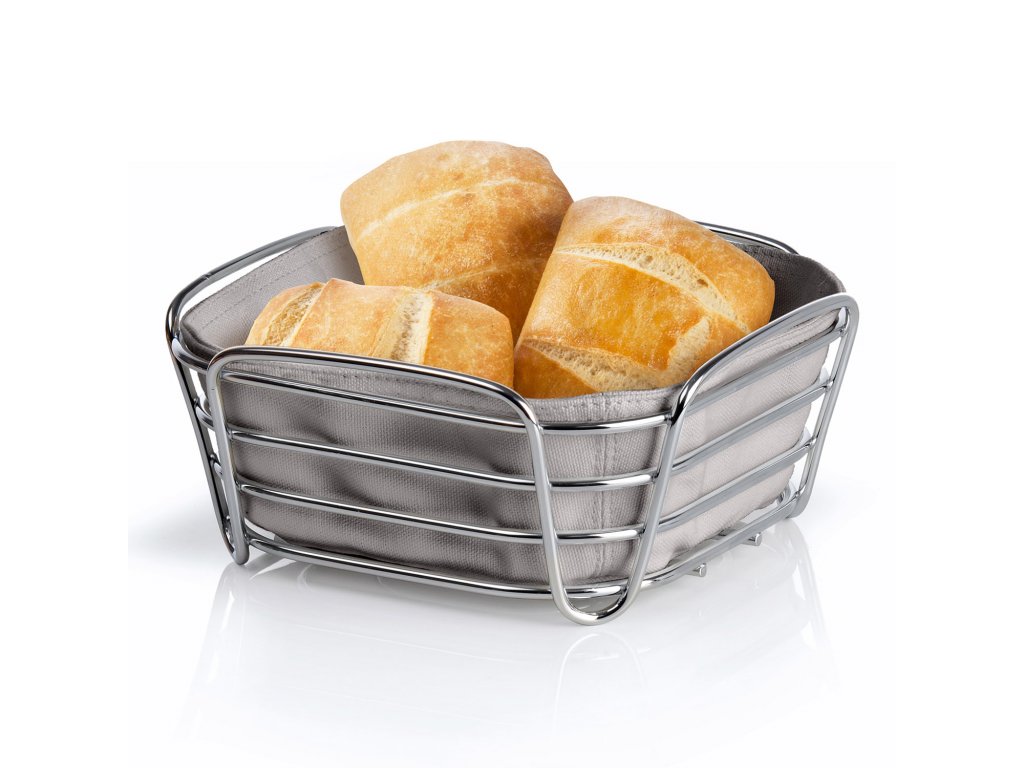 Košara za kruh DELARA M, 21 cm, sivo-smeđa, Blomus