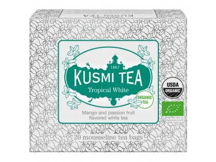 Bijeli čaj TROPICAL, 20 vrećica čaja od muslina, Kusmi Tea