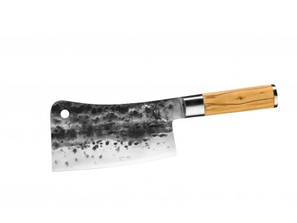 Kuhinjska sjekira OLIVE, 19 cm, ručka od maslinovog drva, Forged