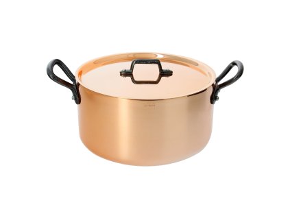 Casserole lonac INOCUIVRE, 20 cm, ručke od lijevanog željeza, bakar, de Buyer