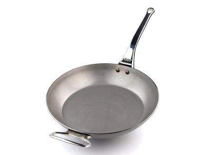 Tava za prženje MINERAL B PRO, 32 cm, s dodatnom ručkom, čelik, de Buyer