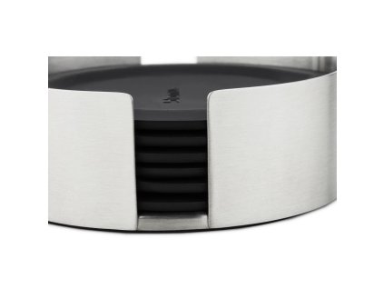 Podmetač za čaše LARETO, set od 6 kom, crna, Blomus