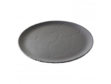 Tanjur BASALT, 28,5 cm, efekt škriljevca, keramika, REVOL
