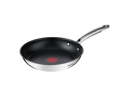 Tava s neprijanjajućim premazom DUETTO+ G7320434, 24 cm, nehrđajući čelik, titan, Tefal