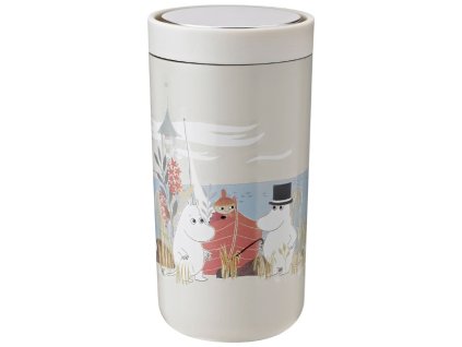 Putna šalica TO GO CLICK MOOMIN 200 ml, mekani pijesak, Stelton