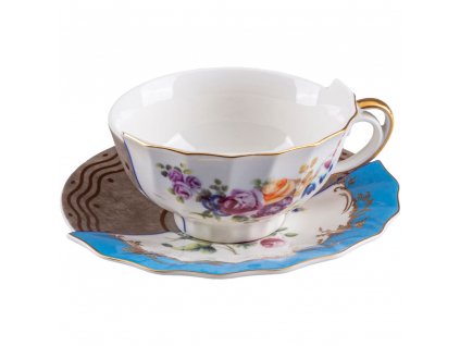 Šalica za čaj s tanjurićem HYBRID KERMA, Seletti