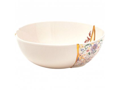 Zdjela za salatu KINTSUGI 1, 19 cm, bijela, Seletti