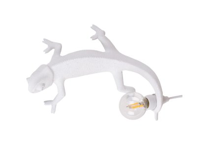 Stolna lampa CHAMELEON GOING DOWN, 21 cm, USB utičnica, crna, Seletti