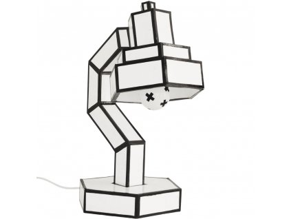 Stolna lampa CUT & PASTE, 58 cm, crno-bijela, Seletti