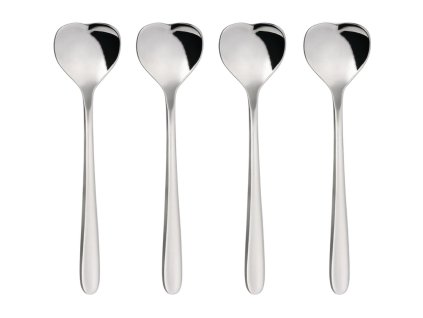 Žličica za kavu BIG LOVE, set od 4 kom, 10 cm, srebrna, Alessi