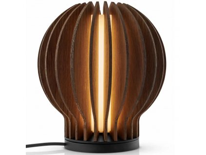 Stolna lampa RADIANT, 15 cm, LED, tamno smeđa, drvo, Eva Solo
