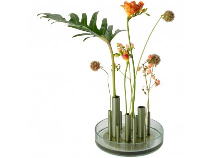 Vaza IKERU, 19 cm, zelena, staklo, Fritz Hansen