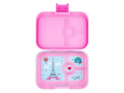 Bento kutija PANINO 4, fifi pink / Paris, 750 ml, Yumbox