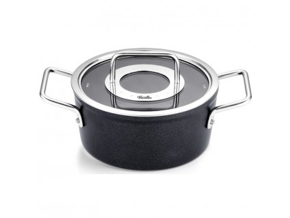 Duboki casserole lonac ADAMANT, 18 cm, crna, aluminij, Fissler