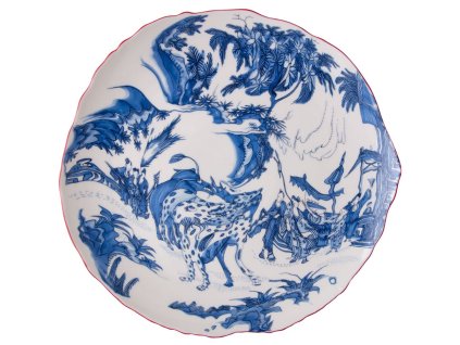 Tanjur DIESEL CLASSICS ON ACID BLUE CHINOISERIE, 28 cm, plava, porculan, Seletti