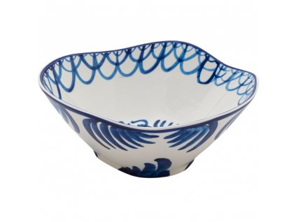 Zdjela za posluživanje DIESEL CLASSICS ON ACID PAJARO, 18 cm, bijelo/plava, porculan, Seletti