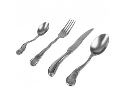 Set pribora za jelo DIESEL CLASSIC ON ACID, set od 4 kom, srebrna, nehrđajući čelik, Seletti