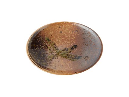 208828 predkrmovy talir wabi sabi 19 cm hneda keramika mij