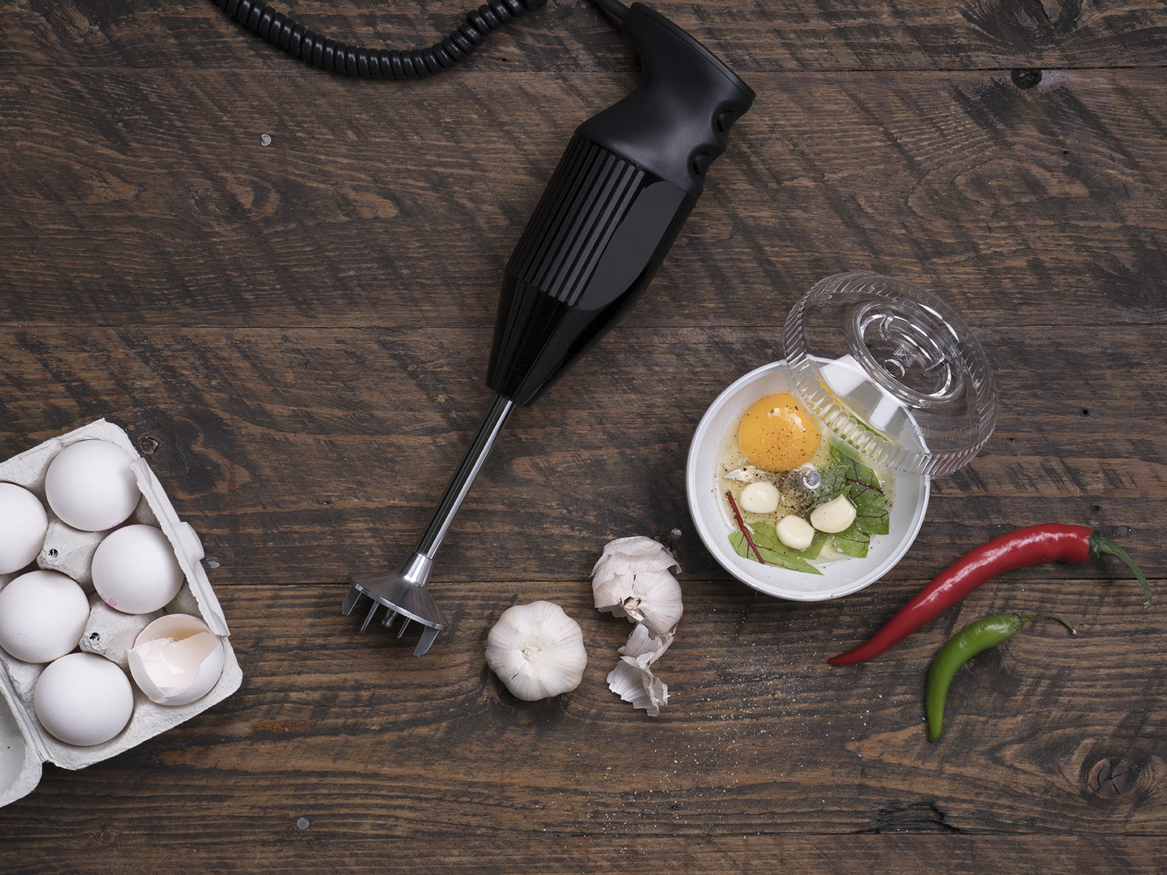 Ručni blender BBQ 200 W, crni, Bamix