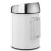 Kanta za otpatke na dodir TOUCH BIN, 3 l, bijela, Brabantia