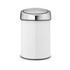 Kanta za otpatke na dodir TOUCH BIN, 3 l, bijela, Brabantia