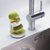 Četka za posuđe s dozatorom sredstva za pranje posuđa PALM SCRUB, siva, Joseph Joseph