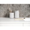 Čaša za zubne četkice TIME, 10 cm, svijetlo siva, beton, Zone Denmark