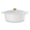 224436 3 kastrol signature 31 cm 6 3 l ovalny white litina le creuset