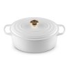 224436 kastrol signature 31 cm 6 3 l ovalny white litina le creuset