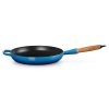 224025 2 panev na smazeni signature 28 cm azure litina le creuset