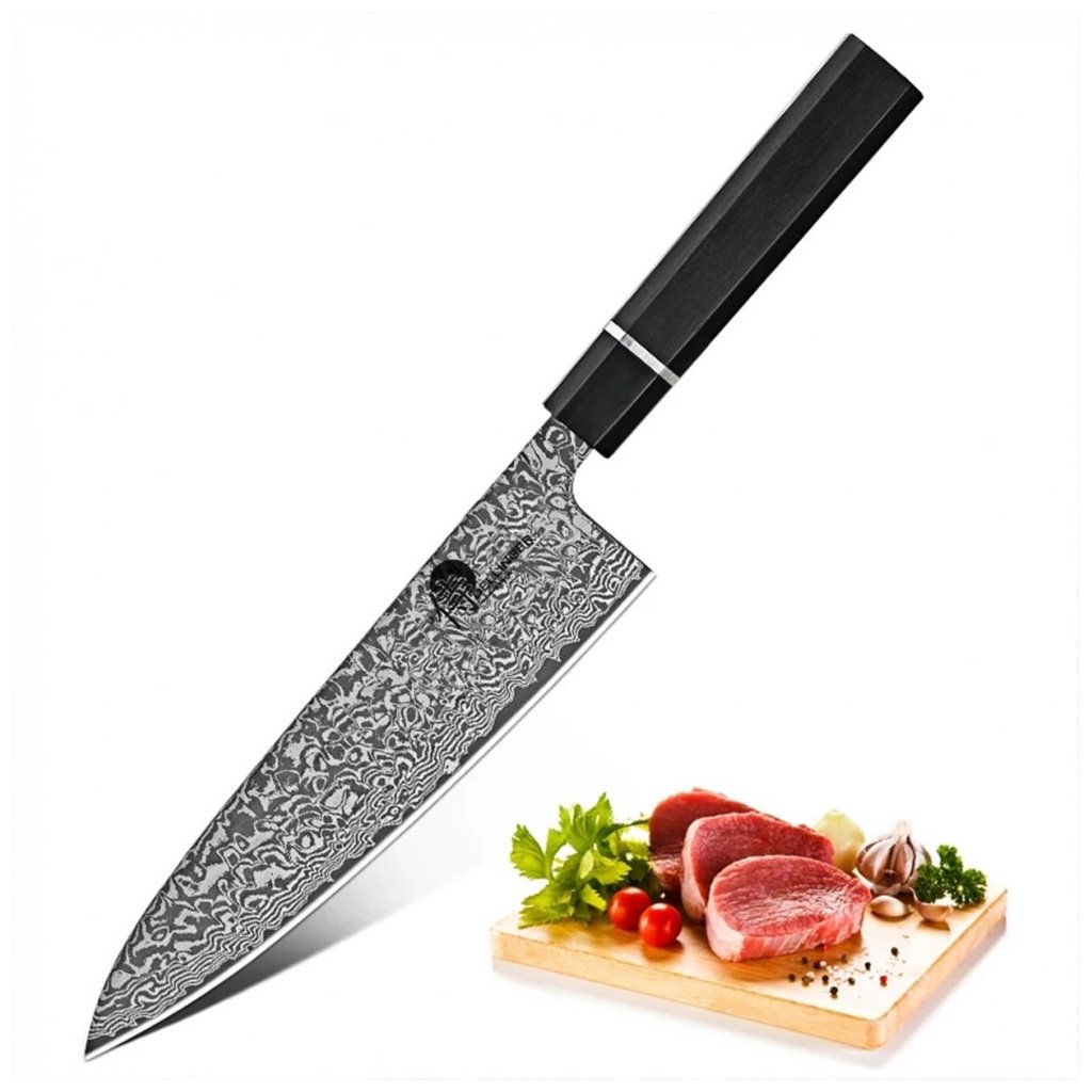 Szakácskés GYUTO OCTAGONA EBONY 21 cm, fa, Dellinger