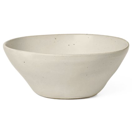 Étkező tál FLOW 14,5 cm, fehér, agyagedény, kemény LIVING