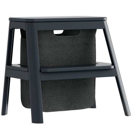 Fellépő STEP IT UP 48 cm, szürke, fa, kép